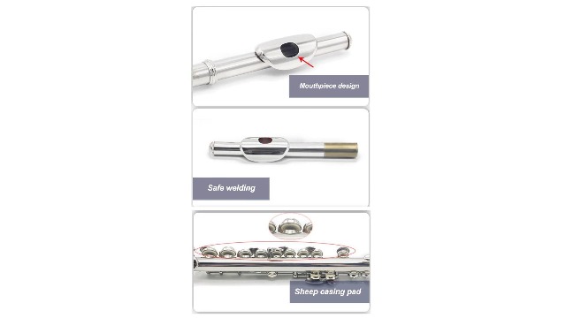 Amazon | Eastern C 初心者向けピッコロフルート、共鳴音、光沢のある